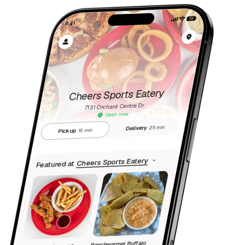 Cheers Sports Eatery app preview