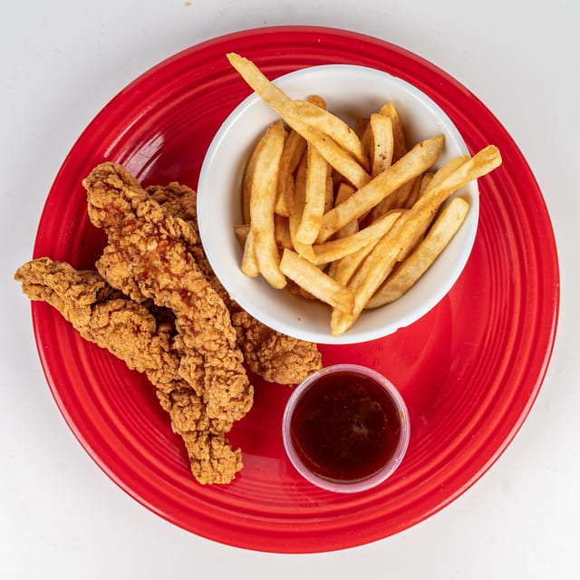 Chicken Tenders and French Fries.