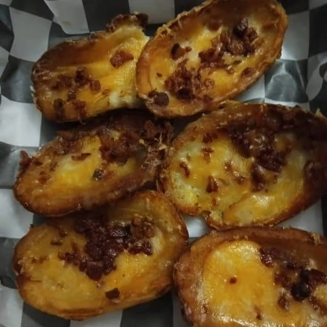 Pig Skin Potato Skins.
