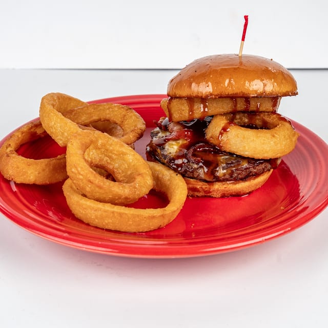 Blue Devil BBQ Burger.